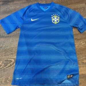 Nike Blue Brazil Soccer Jersey